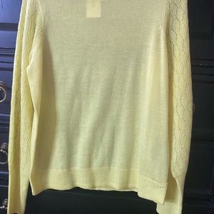NWT canary yellow sweater